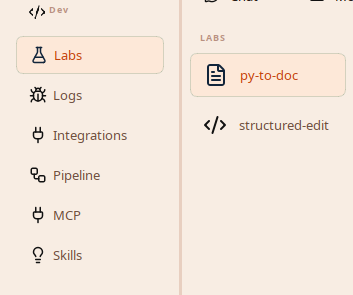 NativeLab dev workspace
