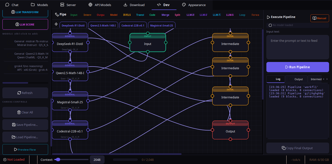 NativeLab visual pipeline builder